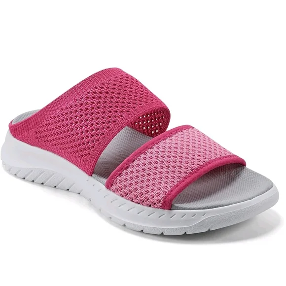 Easy Spirit Pink and Gray Slide Sandals Size 10. NWOT - Picture 8 of 10